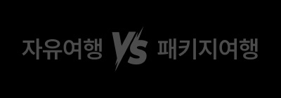 자유여행 vs 패키지여행
